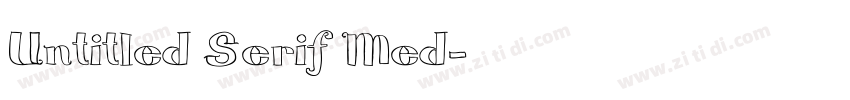 Untitled Serif Med字体转换